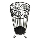 Black and Gold Metal Umbrella Stand - Price Crash Furniture