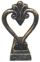 Black & Gold Metal Door Wedge With Heart Design - Price Crash Furniture