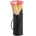 Black Matchstick Holder With 60 Matches - Price Crash Furniture