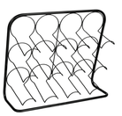 Black Metal Wire 12 Wine Bottle Holder - Price Crash Furniture