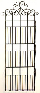 Black Scroll Wall Hanging 3 Section Magazine Rack - Price Crash Furniture