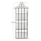 Black Scroll Wall Hanging 3 Section Magazine Rack - Price Crash Furniture