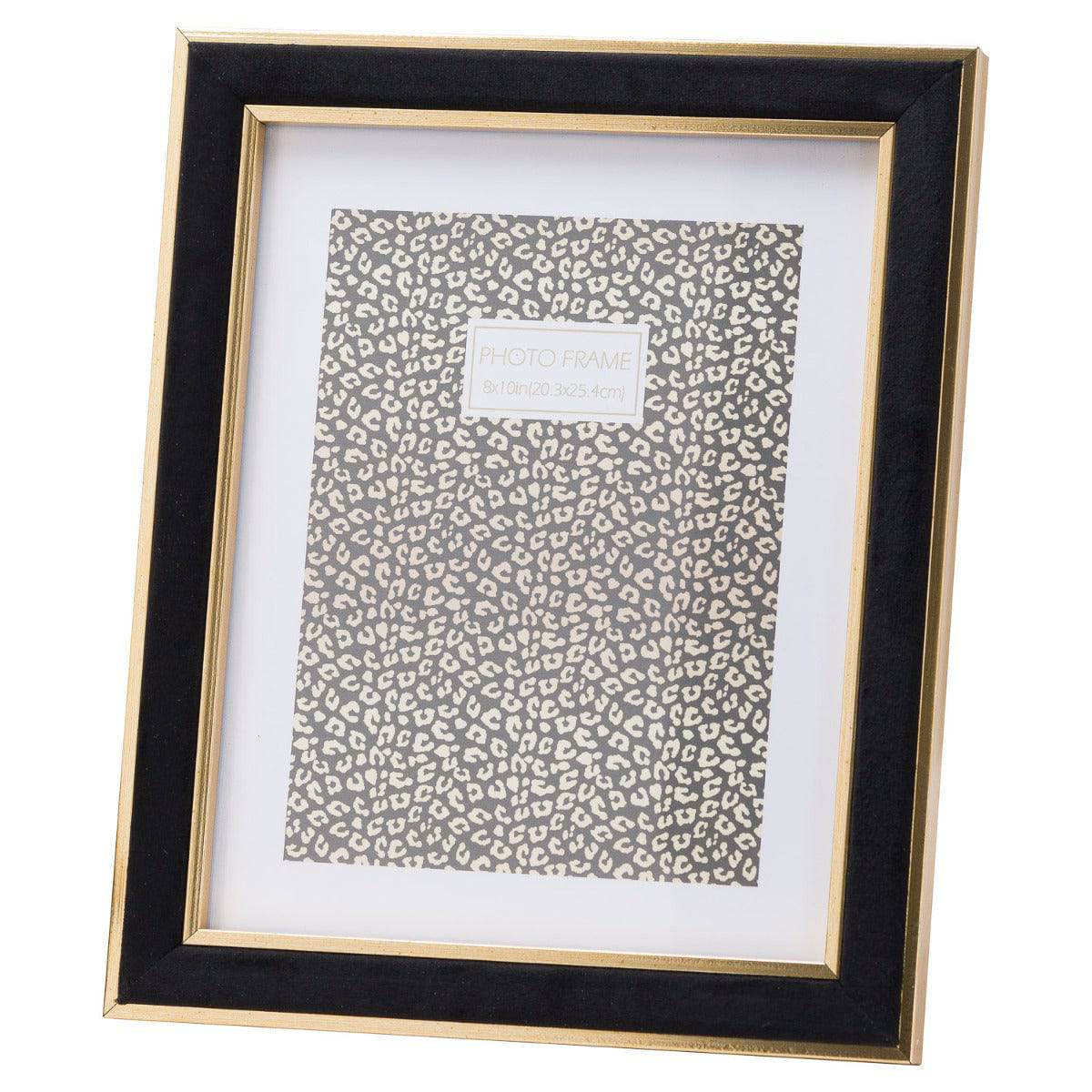 Black Velvet With Gold 8X10 Frame - Price Crash Furniture