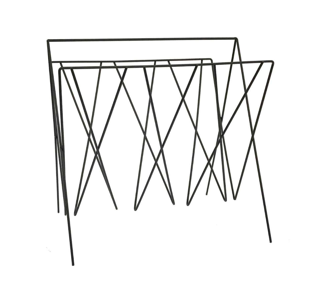 Black Wire Magazine Rack - Price Crash Furniture