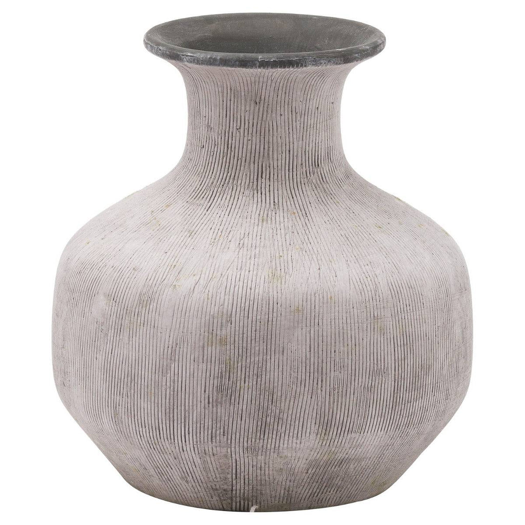 Bloomville Squat Stone Vase - Price Crash Furniture