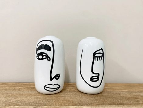 Bohome Face Ceramic Vases - Price Crash Furniture