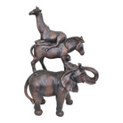 Bronze Effect Stacking Animals Ornament - Price Crash Furniture