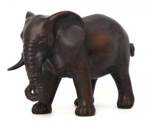 Bronzed Elephant Ornament - Price Crash Furniture
