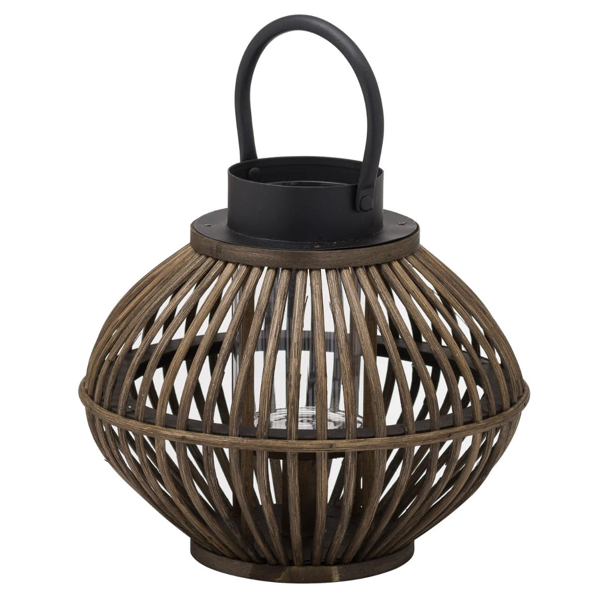 Brown Bamboo Style Large Lantern - Price Crash Furniture