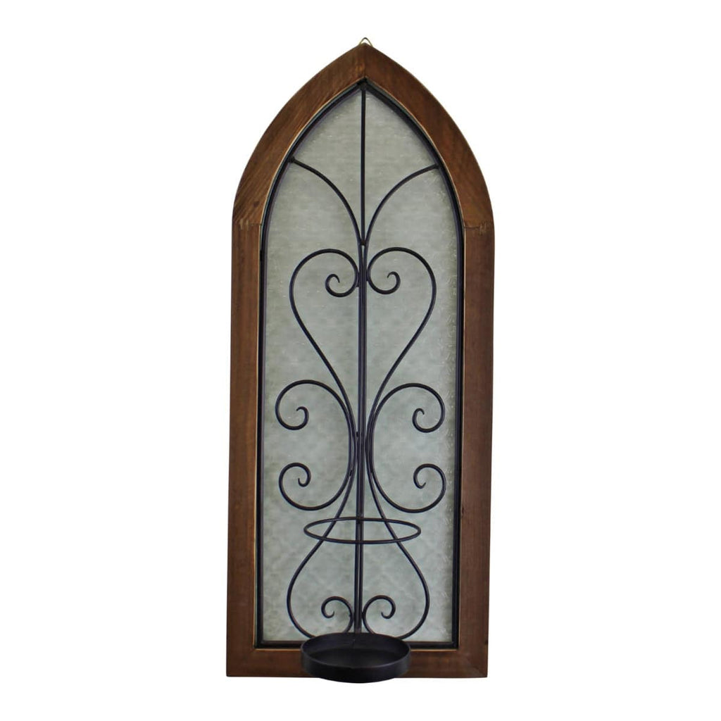 Candle Wall Sconce, Church Window Design - Price Crash Furniture