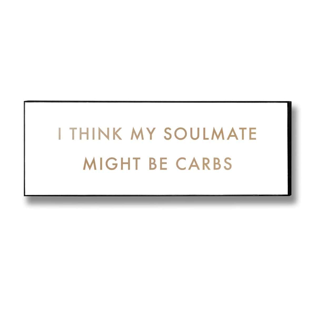 Carbs Soulmate Gold Foil Plaque - Price Crash Furniture