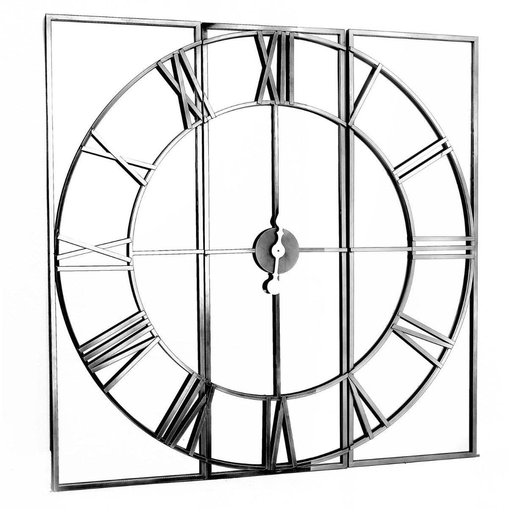Celina Mirrored Wall Clock - Price Crash Furniture