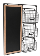 Chalk Board With Three Baskets 51x71cm - Price Crash Furniture