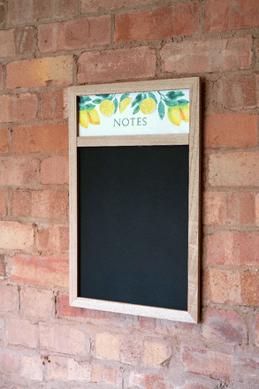Chalkboard With Lemon Design - Price Crash Furniture