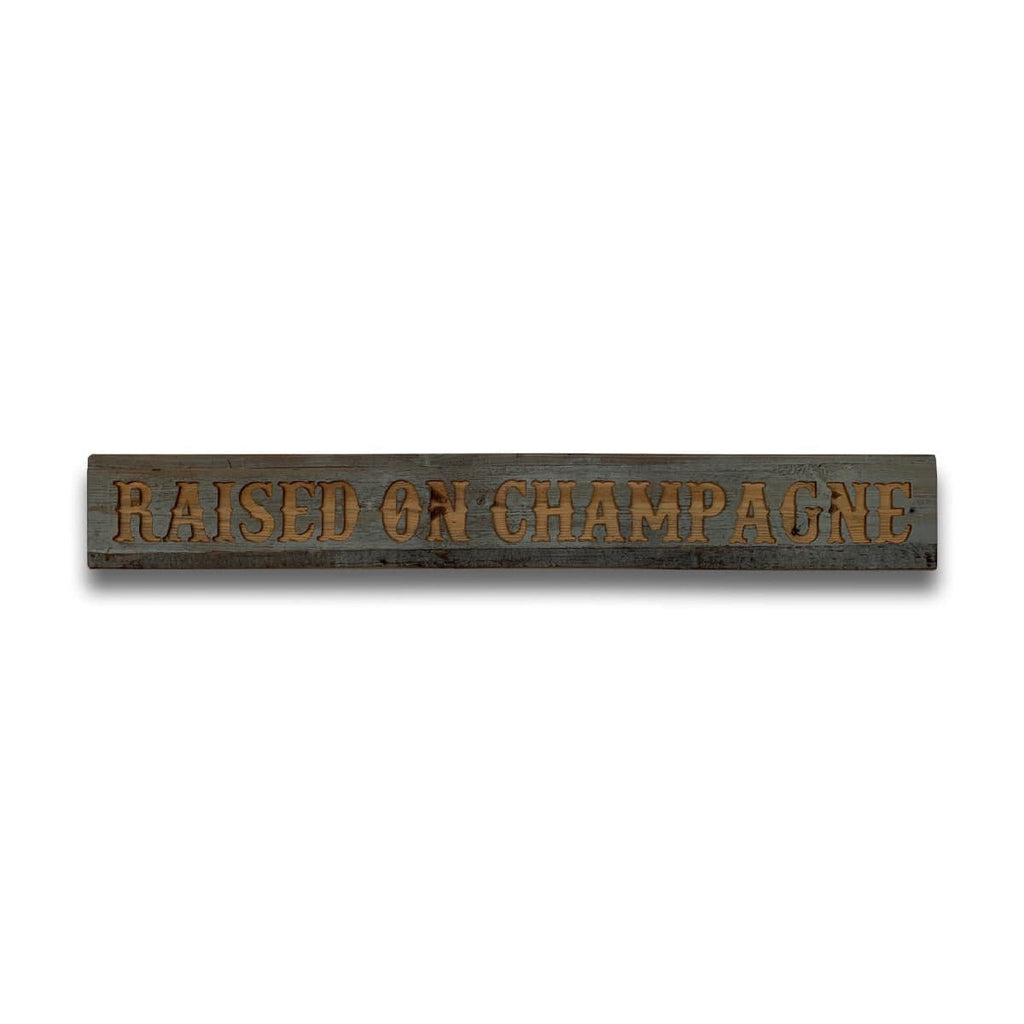 Champagne Grey Wash Wooden Message Plaque - Price Crash Furniture