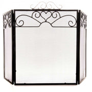 Chrome Topped Three Fold Fire Screen - Price Crash Furniture