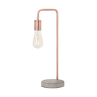 Copper Industrial Lamp With Stone Base - Price Crash Furniture