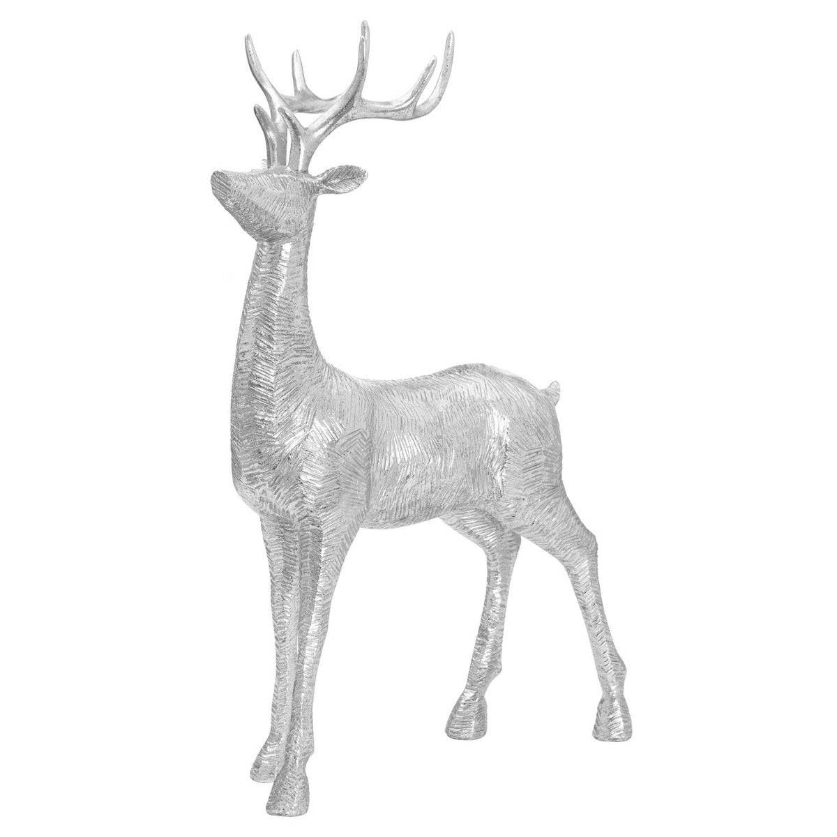 Decortive Wood Effect Standing Deer - Price Crash Furniture