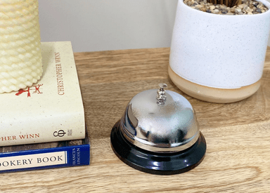 Desk Service Bell, Black & Silver - Price Crash Furniture