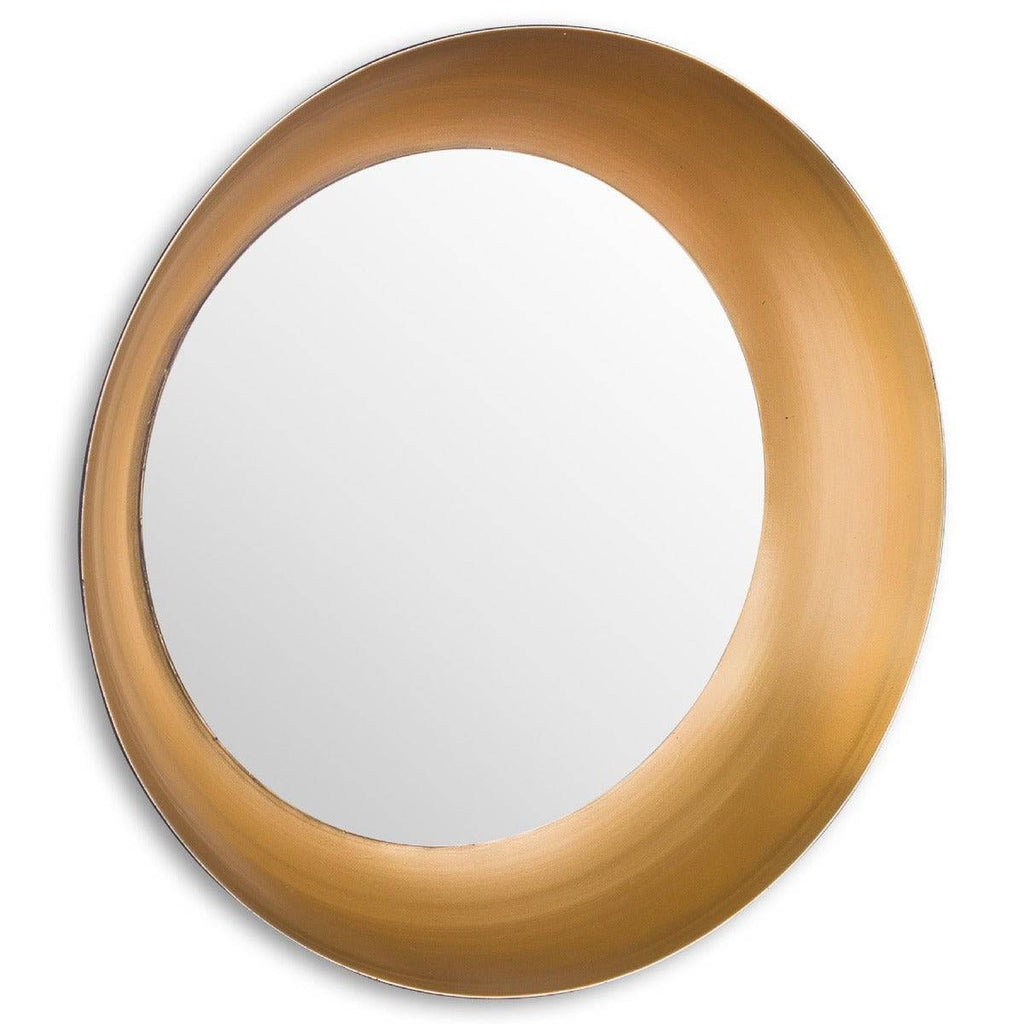 Devant Small Gold Rimmed Mirror - Price Crash Furniture