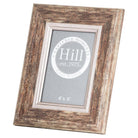 Distressed Wood With Silver Bevel 4X6 Photo Frame - Price Crash Furniture