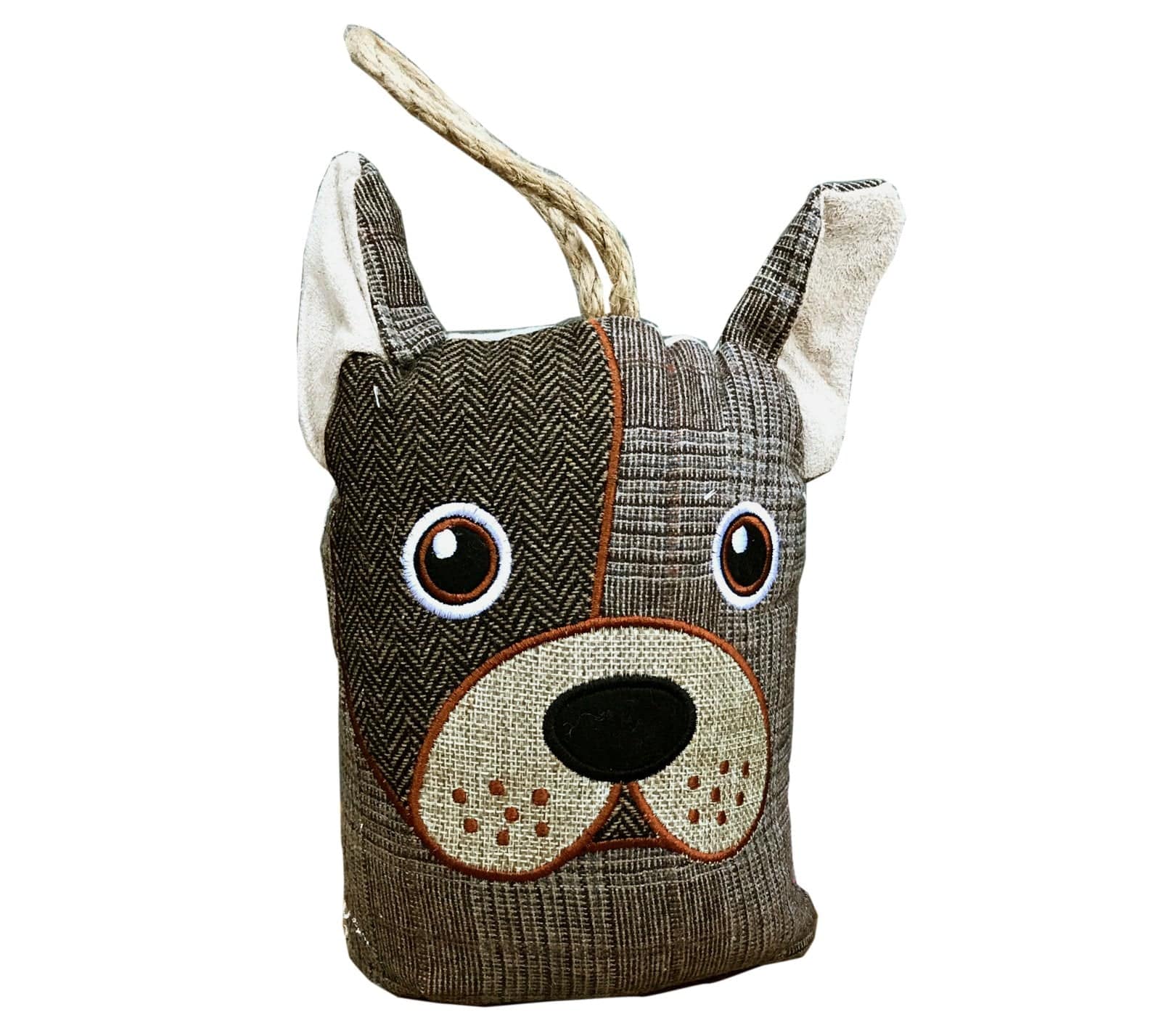 Dog Head Doorstop - Half Tweed - Price Crash Furniture