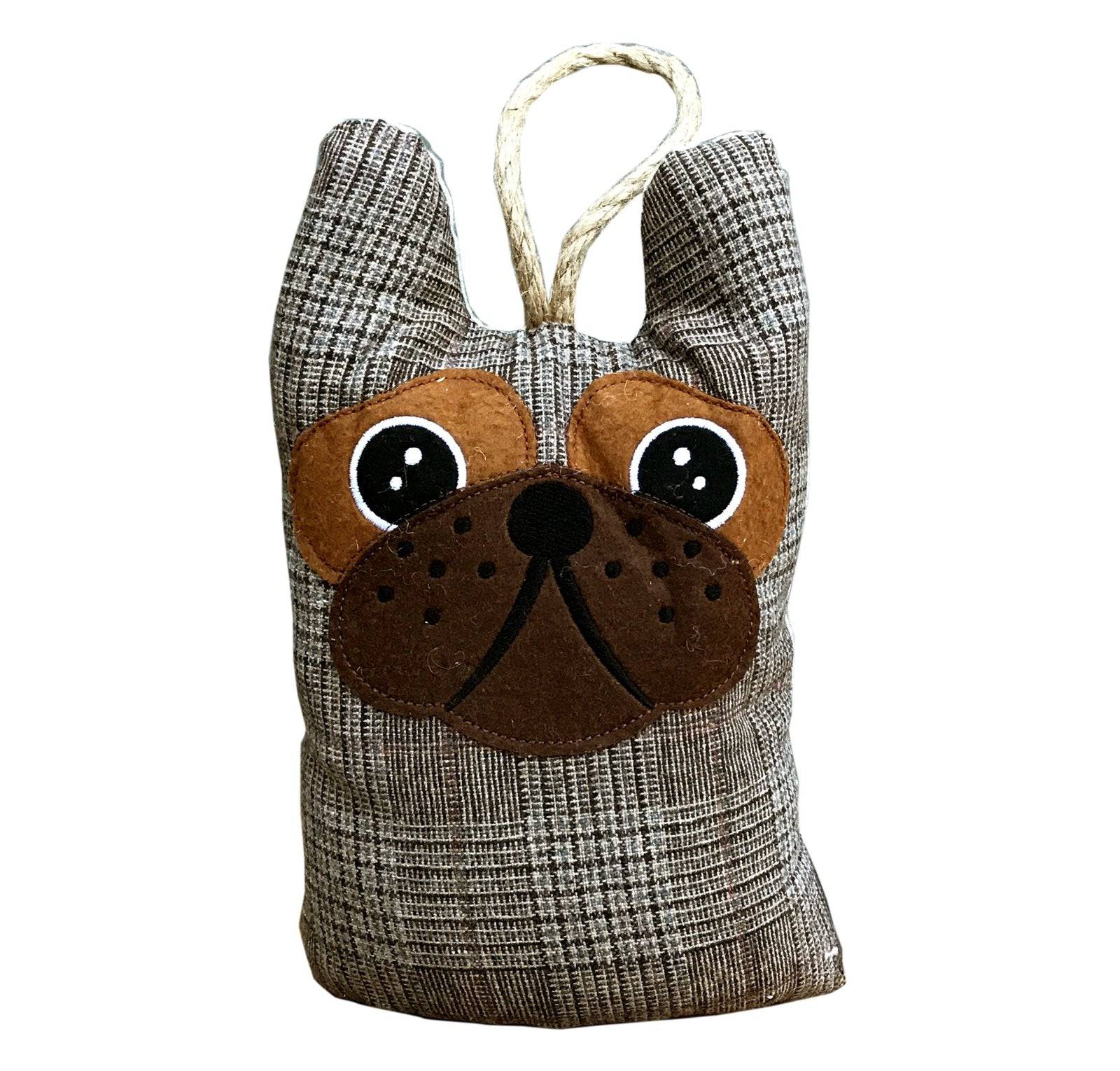 Dog Head Doorstop - Tweed Pattern - Price Crash Furniture