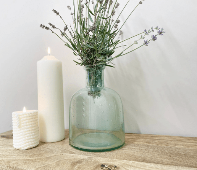 Domed Green Bubble Vase 20cm - Price Crash Furniture