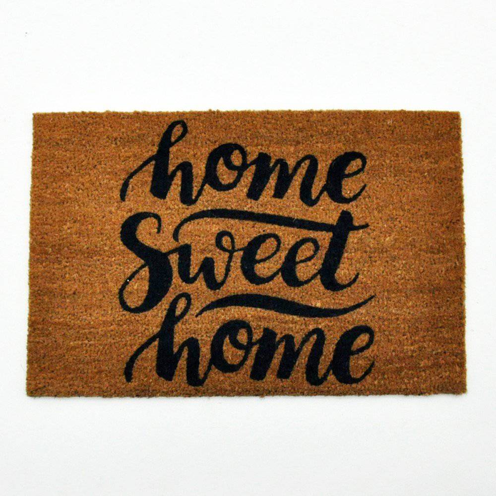 Doormat in Home Sweet Home design - 60cm - Price Crash Furniture