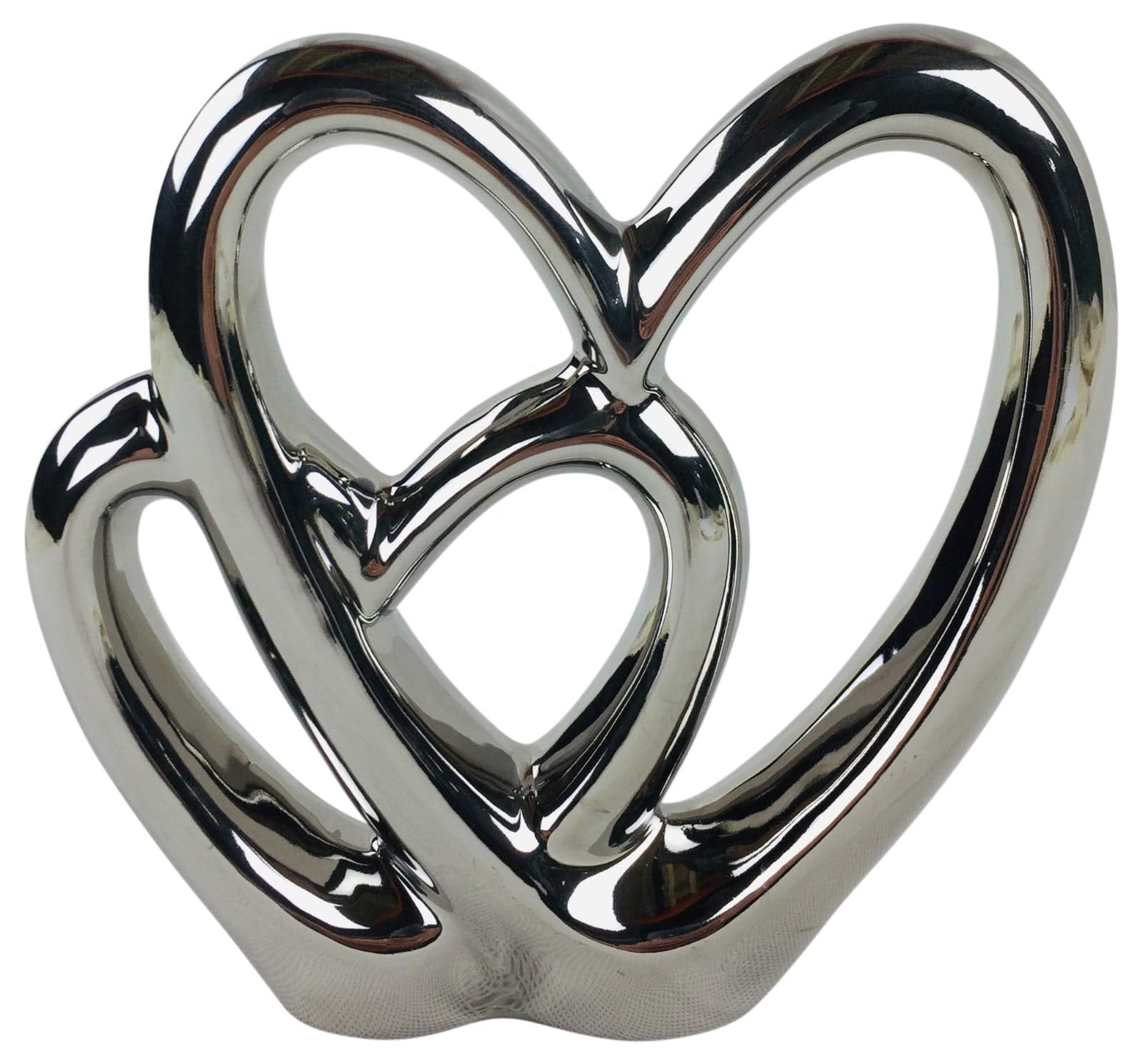 Double Heart Ornament 21cm - Price Crash Furniture