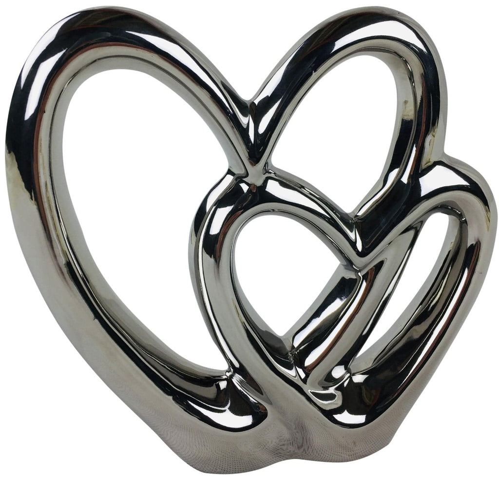 Double Heart Ornament 21cm - Price Crash Furniture