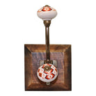 Double Kasbah Design Hook On Wooden Base - Price Crash Furniture