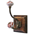 Double Kasbah Design Hook On Wooden Base - Price Crash Furniture