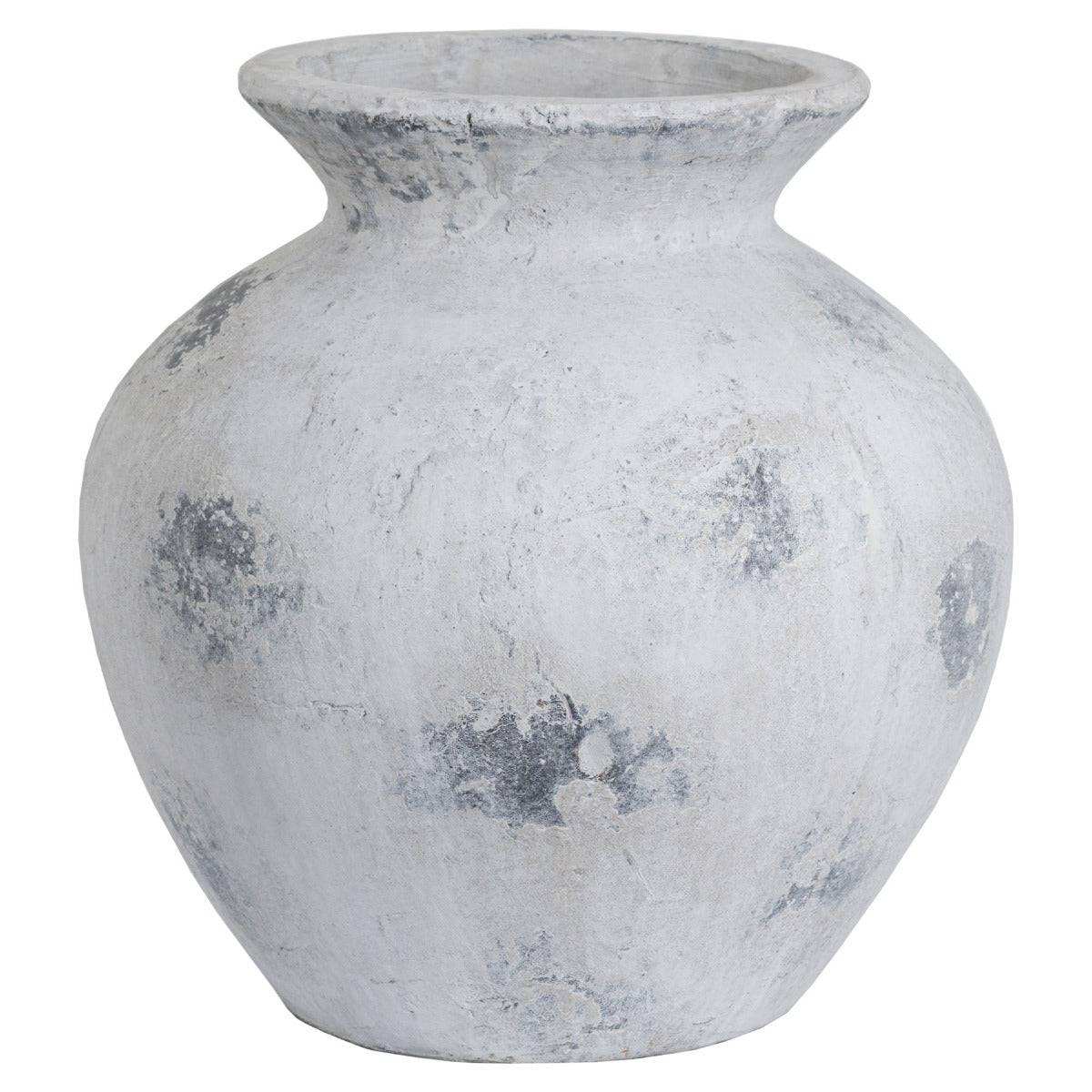 Downton Large Antique White Vase - Price Crash Furniture