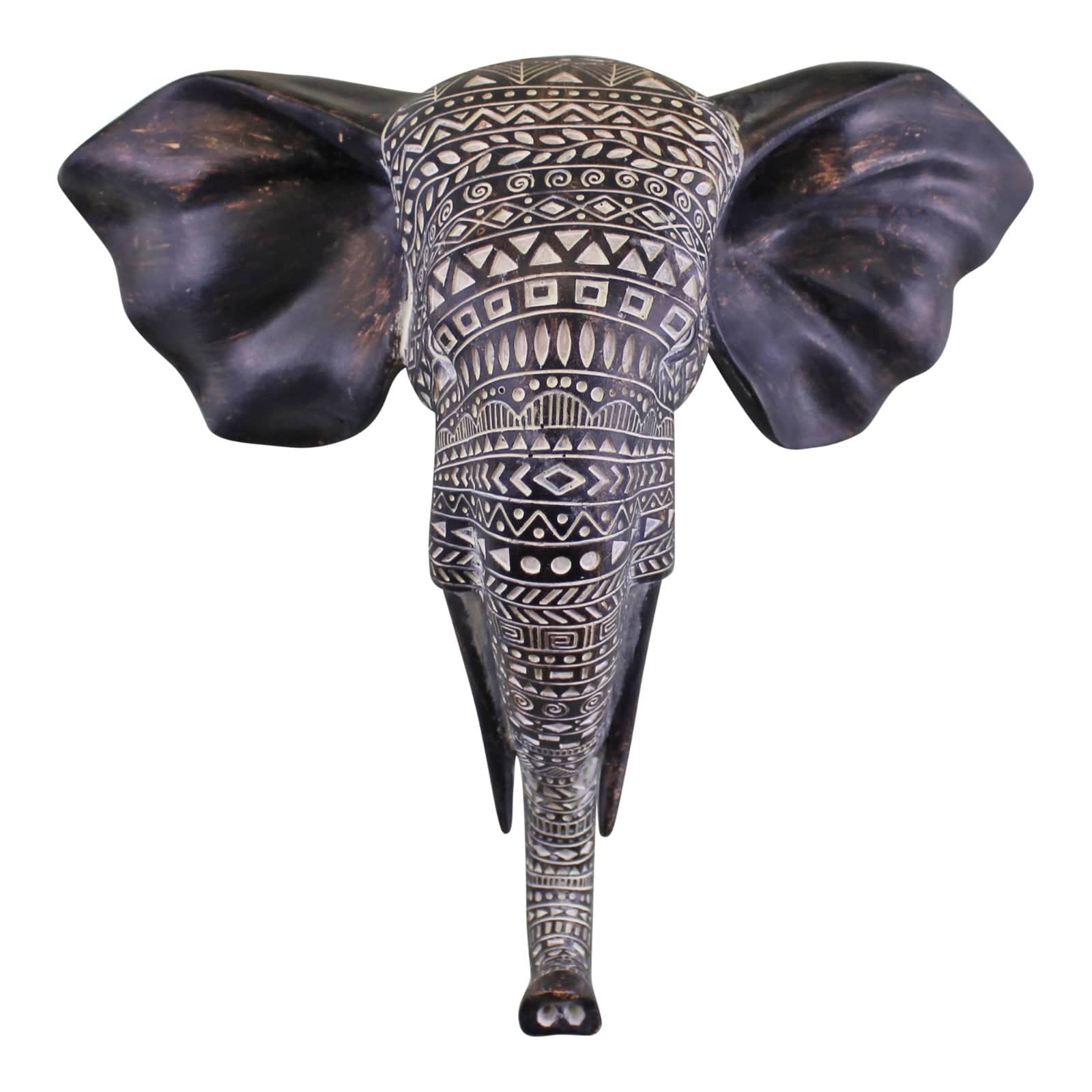 Elephant Head Hanging Wall Art - Price Crash Furniture