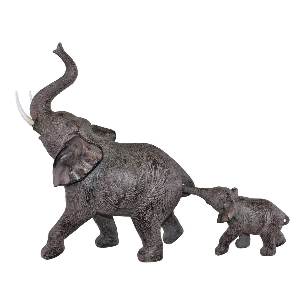 Elephant with Baby Ornament - Price Crash Furniture