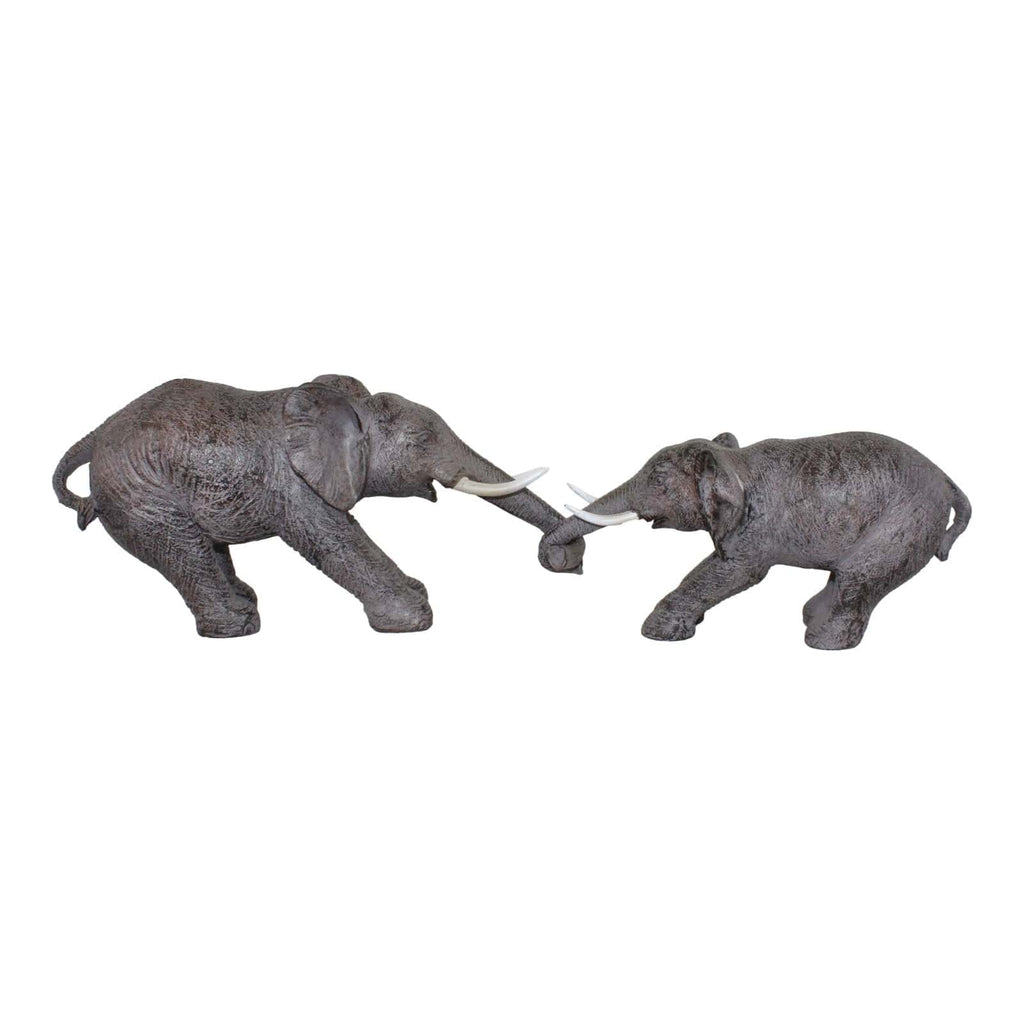 Elephants Holding Trunks Ornament - Price Crash Furniture