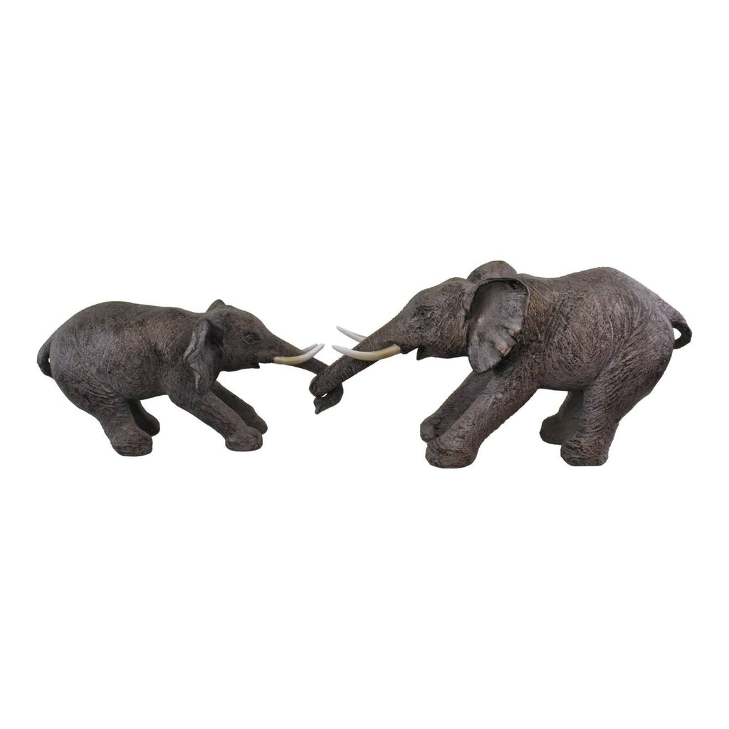 Elephants Holding Trunks Ornament - Price Crash Furniture