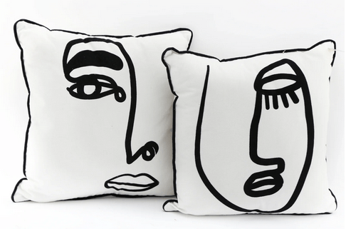 Face Print Scatter Cushions - Price Crash Furniture