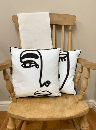 Face Print Scatter Cushions - Price Crash Furniture