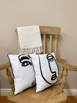 Face Print Scatter Cushions - Price Crash Furniture