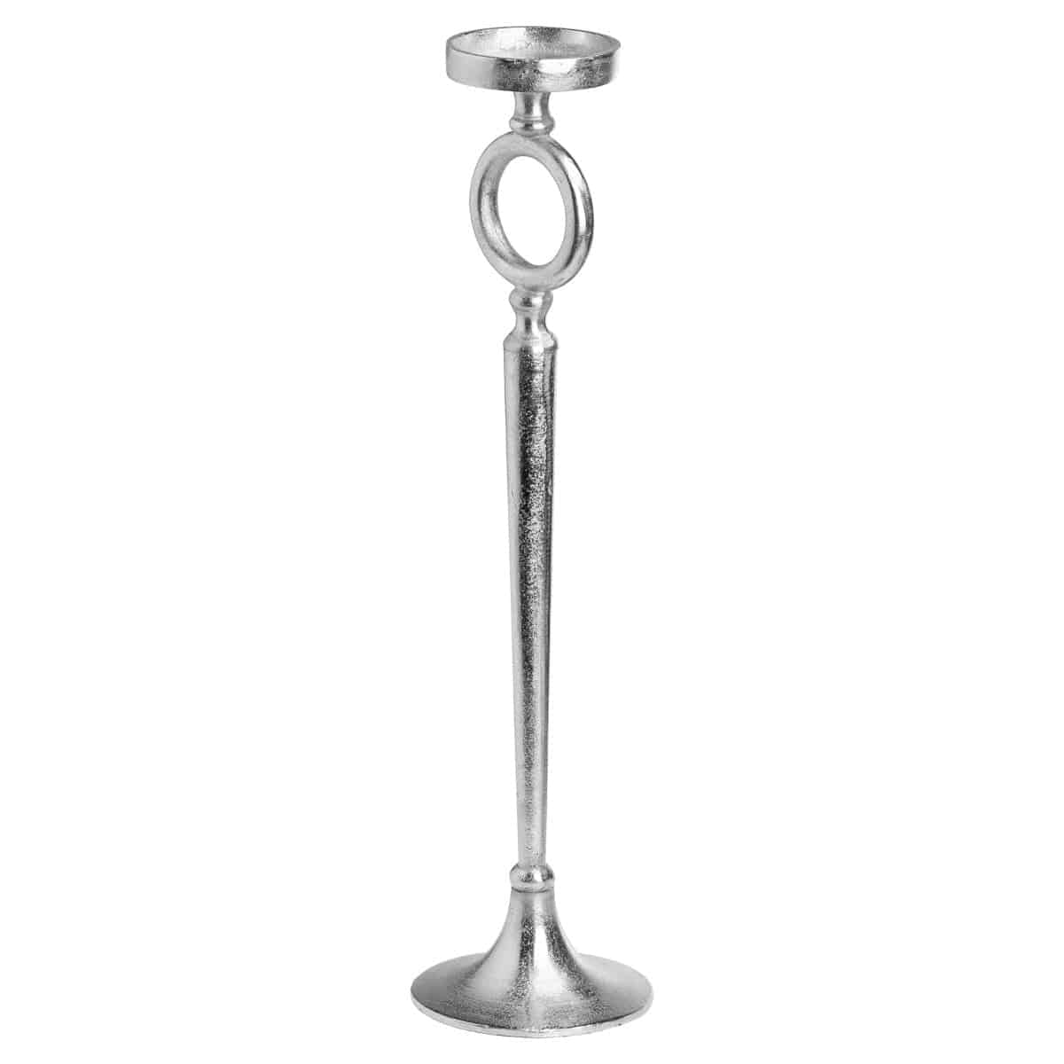 Farrah Collection Silver Medium Decor Candle Stand - Price Crash Furniture