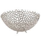 Farrah Collection Silver Tall Dinner Candle Holder - Price Crash Furniture