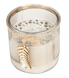 Forest Mist Leaf Glass Scented Candle (Assorted Colours) - Price Crash Furniture