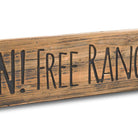 Free Range Children Rustic Wooden Message Plaque - Price Crash Furniture