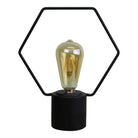 Free Standing Hexagonal Wire Lamp - Price Crash Furniture