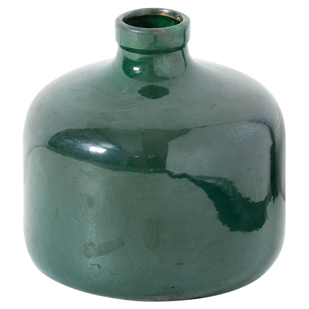 Garda Emerald Glazed Eve Vase - Price Crash Furniture