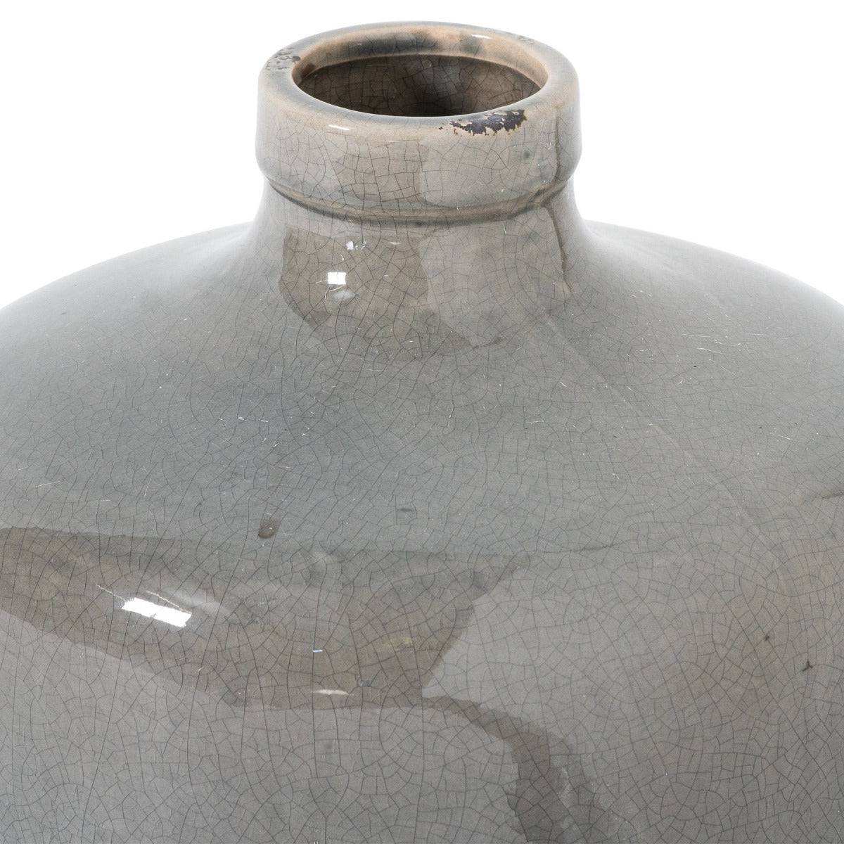 Garda Grey Glazed Chive Vase - Price Crash Furniture