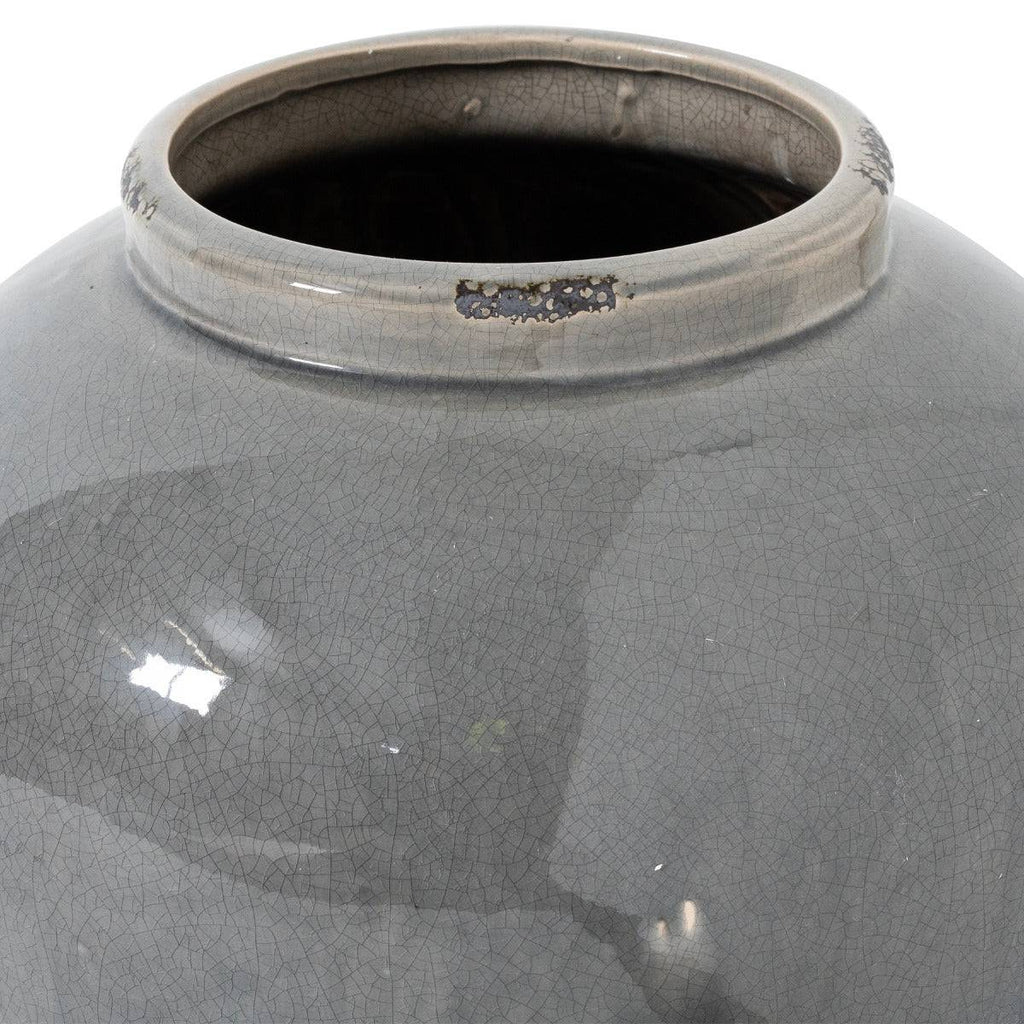 Garda Grey Glazed Juniper Vase - Price Crash Furniture