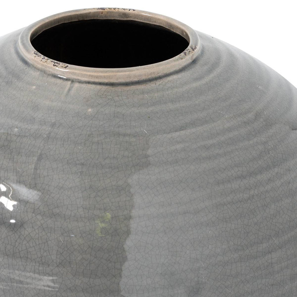 Garda Grey Glazed Regola Vase - Price Crash Furniture